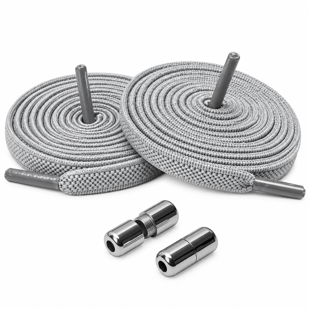 No-Tie Laces with Zinc Alloy Buckle